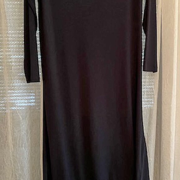 PLANET by Lauren G Dresses & Skirts - PLANET by Lauren G Black Assymetrical Jersey Dress Sz 1 (4-8)